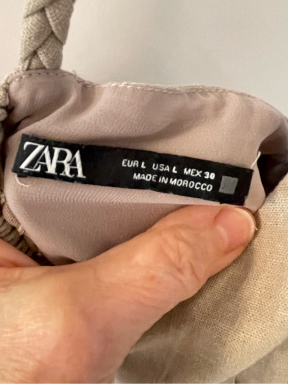 ZARA Neutral Cream Slip Midi Dress with Front Buttons - Picture 2 of 12
